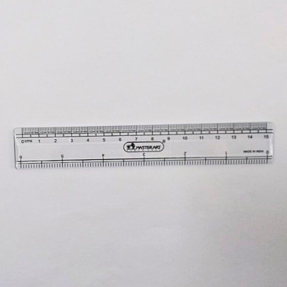 Thước Nhựa Kẻ Học Sinh 15cm Master Art