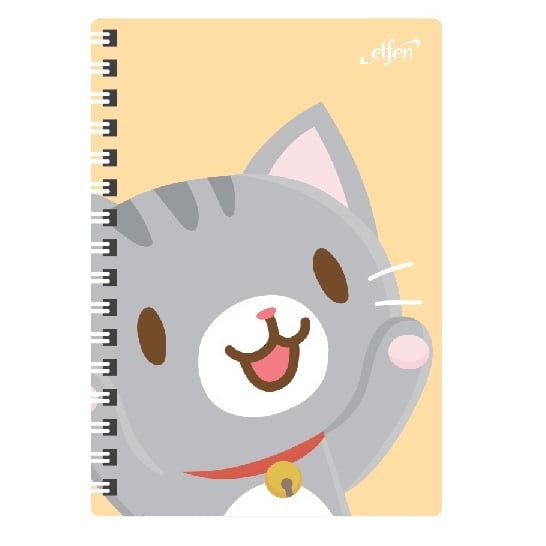 Sổ Tay Lò Xo A5 Elephant 60 Trang Giấy 70gsm Bìa In Nhựa