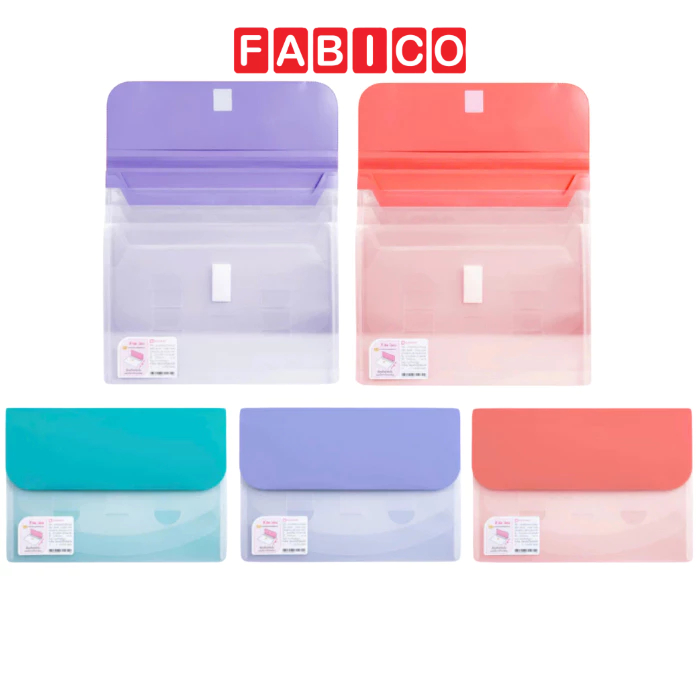 Bìa File Elephant 4 Ngăn A4 File Slide File Idea U04 Lưu Trữ Giấy Tờ