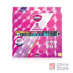 Bộ 60 Màu Bút Chì Màu 2 đầu MasterArt Thái Lan