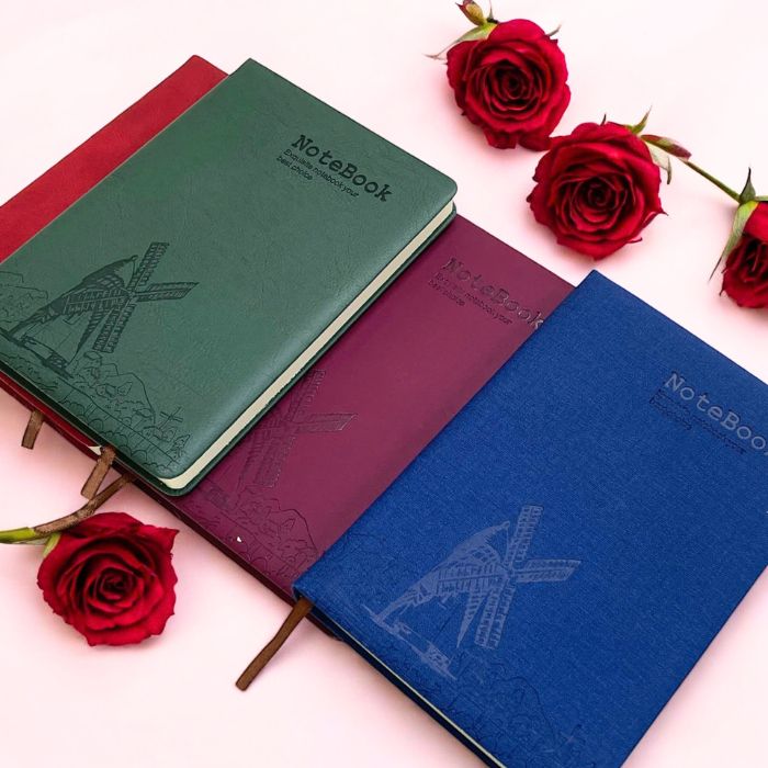 Sổ Tay Ghi Chép Bìa Da Senior Notebook A5 Depai 264 Trang 80g - Sổ Kế Hoạch Planner, Nhật Kí, Journal