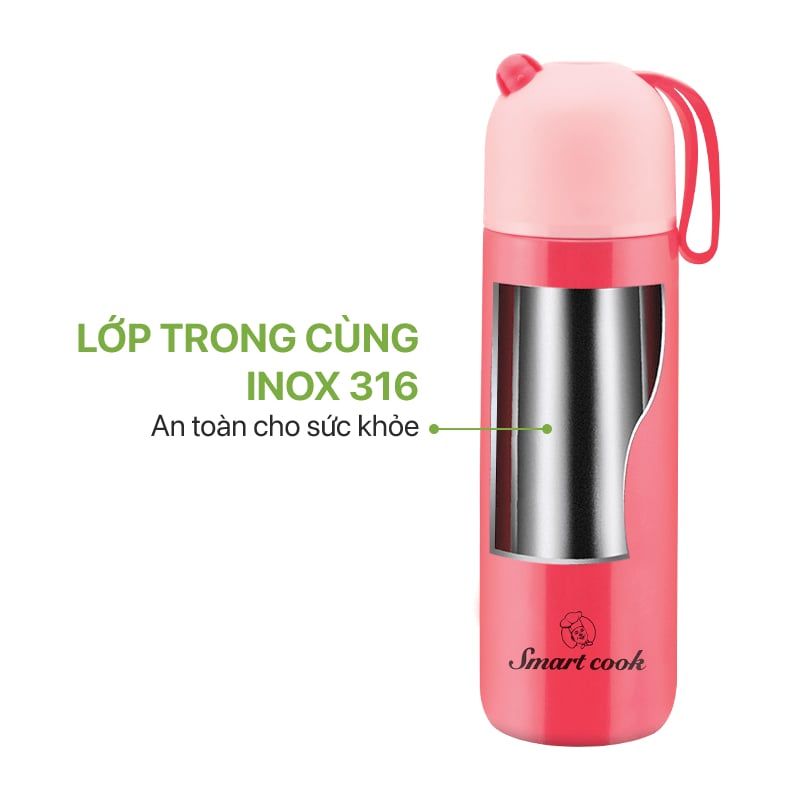 Bình giữ nhiệt Inox 316 Smartcook SM-8023 dung tích 410ml