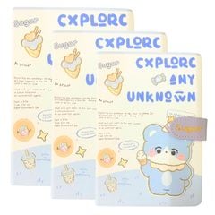Sổ Tay Ghi Chép - Sổ Nhật Ký - Sổ Teen Gấu Xanh Dễ Thương