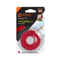 Băng Dính Sticko Elephant, Băng Keo acrylic Trong Suốt Hai Mặt Rộng 18mm