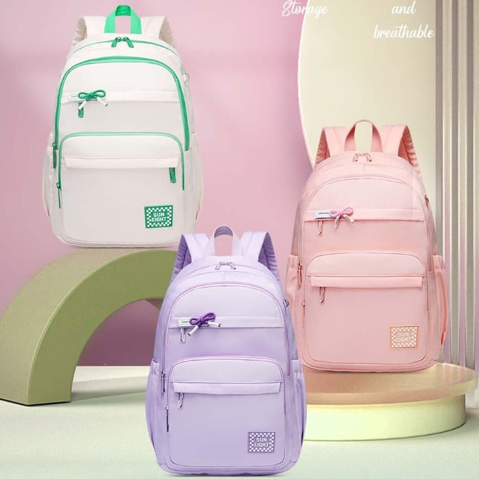 Ba Lô Thời Trang Nữ Sun Eight Ba Lô Teen Nữ Sinh Màu Sắc Tươi Sáng