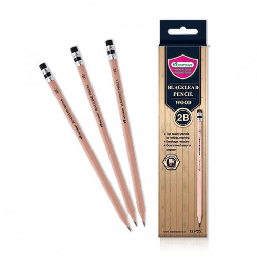 Hộp 12 Cây Bút Chì Gỗ Wood 2B MasterArt
