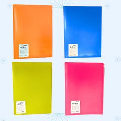 Bìa khóa zip A4 kèm 10 file lá Kinary đa năng lưu trữ tài liệu