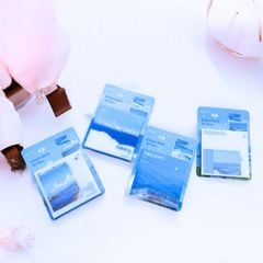 Bộ 50 Tờ Giấy Dán Ghi Chú Depai Hình Phong Cảnh Trong Suốt Không Thấm Nước