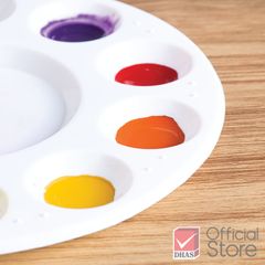 Khay Vẽ Màu Nước Tròn Renaissance 11 lỗ pha màu