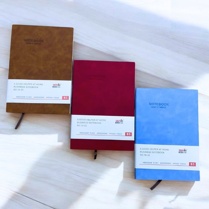 Sổ Tay Ghi Chú Bìa Da B5 Depai 232 Trang 80g - Sổ Kế Hoạch Planner, Nhật Kí, Journal A525-33