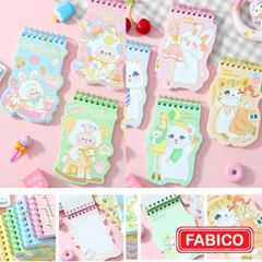 Sổ Tay Ghi Chép Lò Xo Depai - Sổ Mini Tiện lợi Nhiều Hình Dễ Thương - Sổ 8.5 x 12.3cm