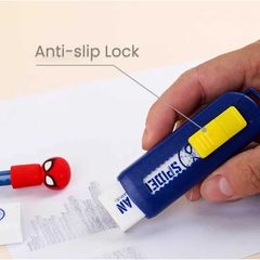 Gôm Tẩy Dạng Kéo Phiên Bản Người Nhện Tay Cầm Sạch Lõi Thay Thế Tiện Lợi