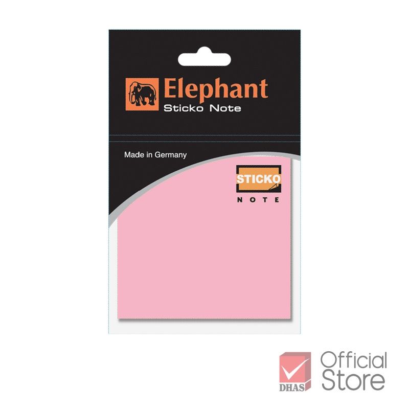 Giấy note, giấy ghi chú tự dính 3x3inch Elephant Thái Lan