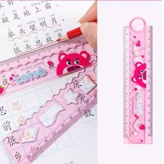 Bộ 4 Món Dụng Cụ Hình Học Disney - Set Thước Kẻ A74029-T1X