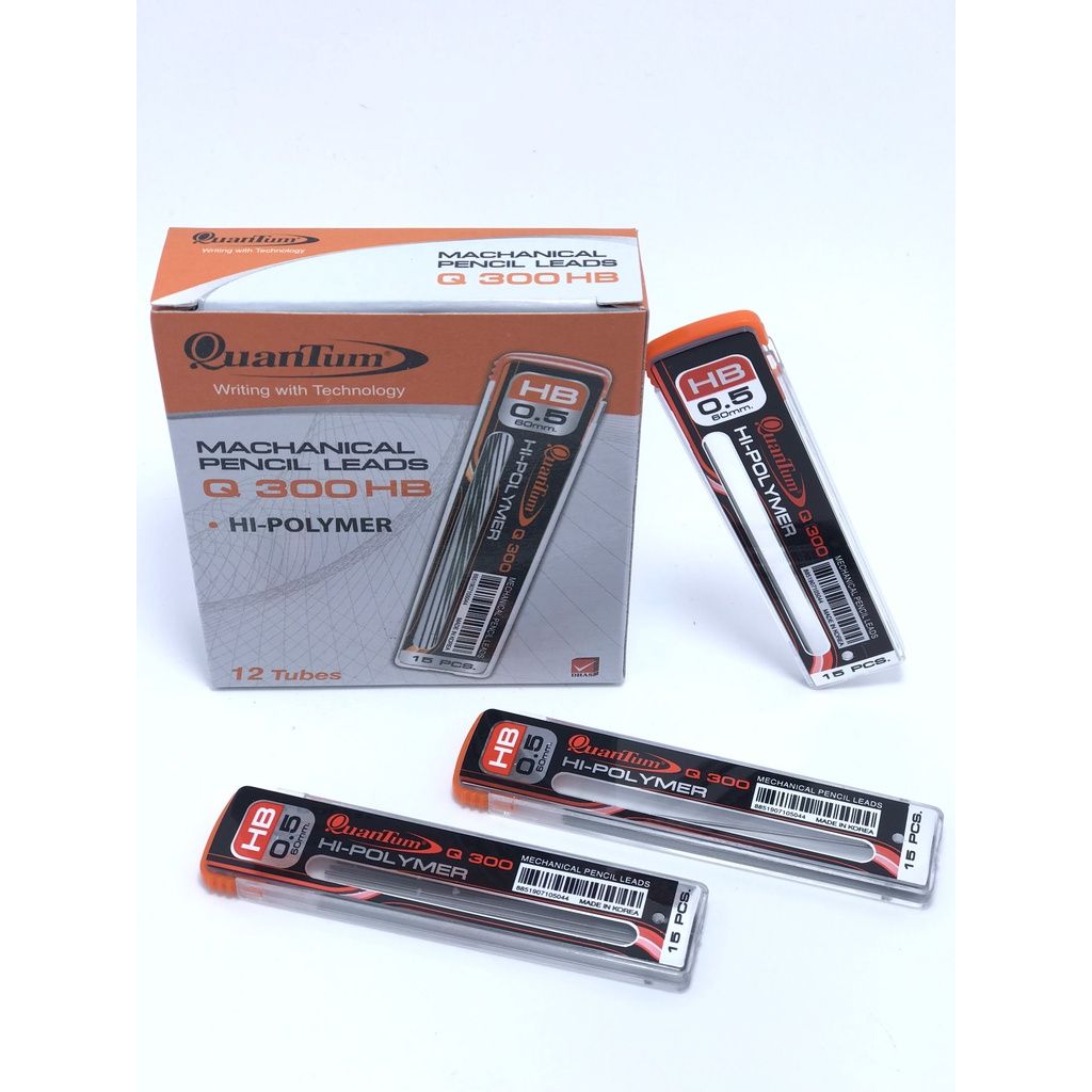 Ruột chì bấm 0.5, ngòi chì kim, ruột bút chì B/HB/2B/2mm ống 15 ngòi