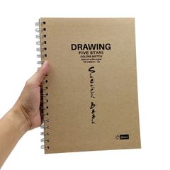 Sổ Vẽ Lò Xo B5 Zen Art 30 Tờ Drawing Five Stars 8662