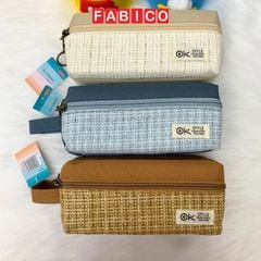 Bóp Viết Vải Style SHU 7588, Hộp bút Dễ Thương 2 Ngăn Cho Nữ
