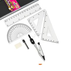 Bộ 5 Món Compa Học Sinh Master Art, Thước Đo Làm Toán F713