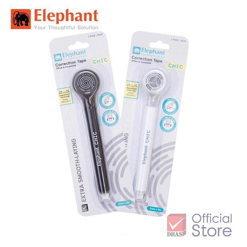 Bút Xóa Kéo Elephant Tape Chic 2 màu Thái Lan