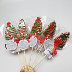 Kẹo Mút Hình Cây Thông Noel Lollipop handmade size 7cm