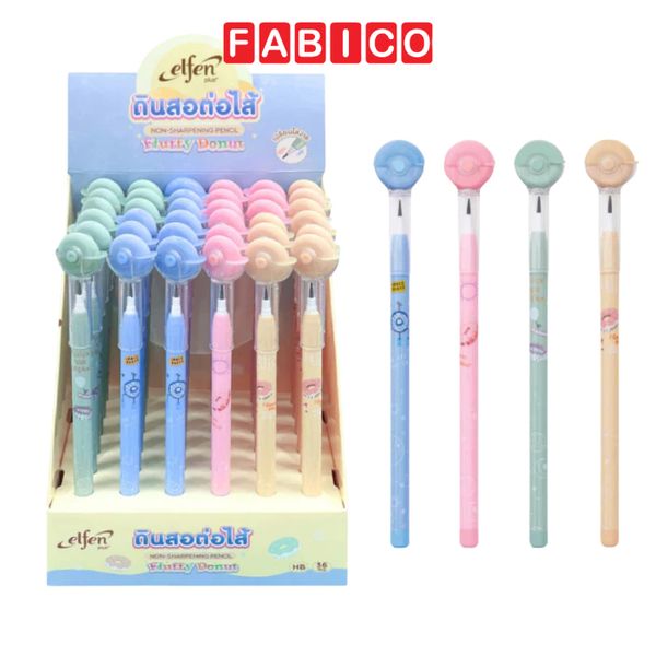 Bút Chì Khúc Elfen Plus - Bút Viết Chì Đốt HB Cho Bé Tập Viết Vẽ Tranh  - Chì Đậm Nhiều Màu