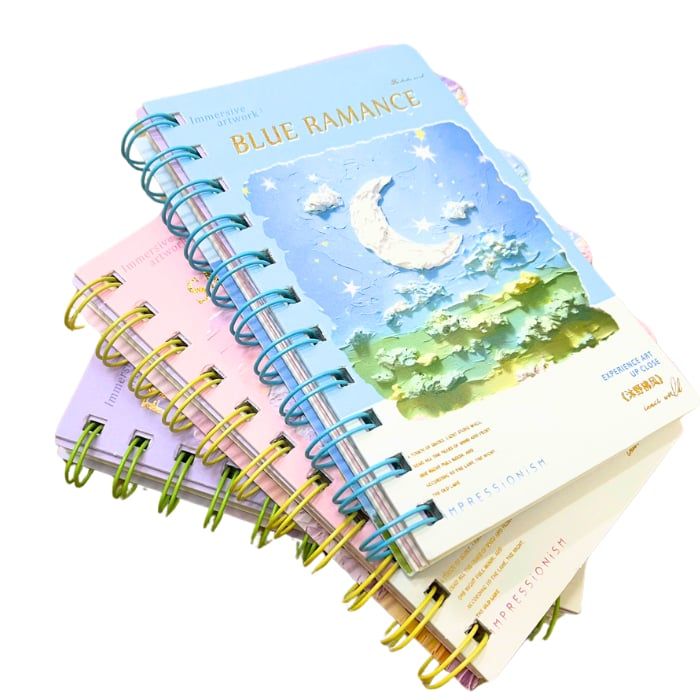 Sổ Tay Ghi Chép Lò Xo A6 DEPAI Dễ Thương ,Sổ Note Cute, Sổ Nhật Ký Nhỏ 248 Trang Tiện Lợi Có Dòng Nhiều Hình Dễ Thương