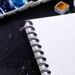 Sổ Vẽ Màu Nước, Màu Acrylic 25% Cotton 300Gsm Giấy A3/A4 Cold Pressed 12 Trang