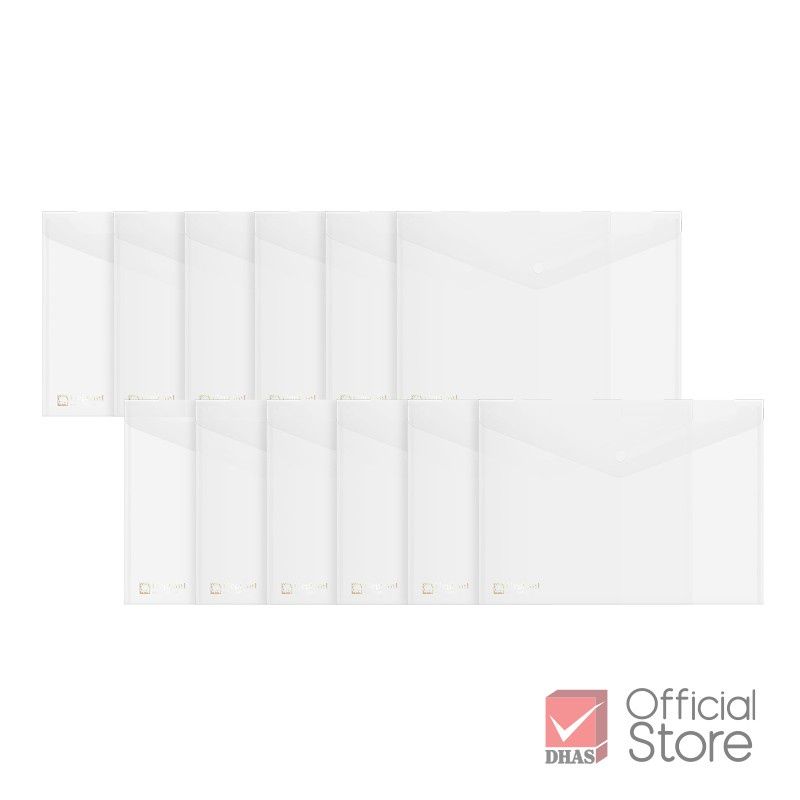 Bìa nút nhựa, bìa đựng bài kiểm tra Elephant 421 cỡ A4/F 0.18mm