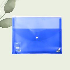 Bìa Khóa Zip KINARY A4 Có Ngăn Bấm Bìa 2 Ngăn Chống Nước