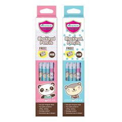 Hộp 12 cây Bút chì MasterArt HB FANCY Hình Gấu