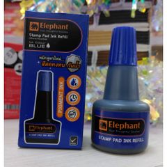 Mực Hộp Dấu, TamPon Lăn Tay Elephant Đỏ/Xanh/Đen Hộp 30ml
