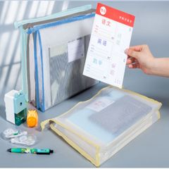 Túi Lưới Trong Suốt  A4 -136 khóa Kéo Chắc Chắn Đựng Tài Liệu