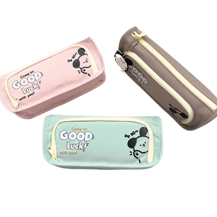 Bóp Viết Vải SHU 7714 Good Lucky Hộp Bút Chống Nước 2 Ngăn