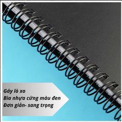 Sổ Vẽ Phác Thảo 80 Tờ Z-Sketch Book Zen Art Bìa Đen Gáy Lò Xo 100gsm