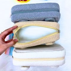 Bóp Viết Vải Thỏ Đeo Kính SHU 7648 Tai Dài Hộp Bút Vải Mềm Phong Cách Hàn Quốc