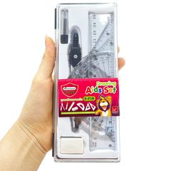 Bộ 5 Món Compa Học Sinh Master Art, Thước Đo Làm Toán F713