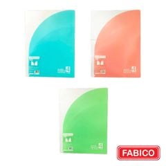 Bìa lá A4 thiết kế 4 ngăn đưng lưu trữ tài liệu màu Pastel Kinary