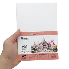 Xấp 20 Tờ Giấy Vẽ Đa Năng Romance A4/A5 200gsm - Mix Media Paper - Zen Art TMG 8381