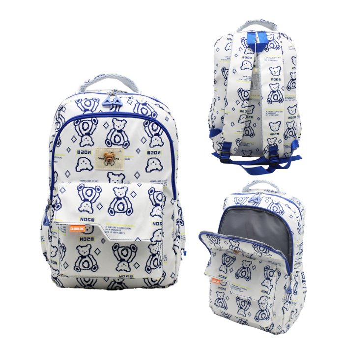 Ba Lô Thời Trang Clouds Love L2929 Nữ Sinh Nhiều ngăn Siêu Nhẹ Hình Gấu