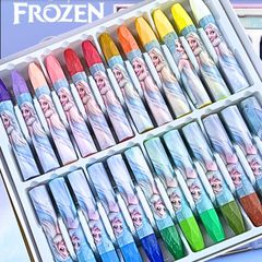 Bút Sáp Dầu 24 Màu Cao Cấp Phiên Bản Disney Siêu Mịn Màu Tươi An Toàn Màu Đậm Đều Cho Học Sinh