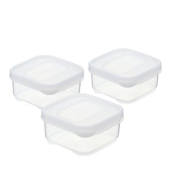 Set 3 Hộp Nhựa Đựng Thực Phẩm Inomata Nhật Bản 160ml