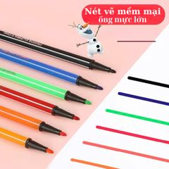 Bút Dạ Màu Bút Lông Màu Rửa Được Disney - Màu Đậm Viết Calligraphy Vẽ Tranh Tô Màu Trang Trí Sổ Học Sinh
