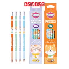 Hộp 12 cây Bút chì MasterArt HB Fancy no.3 Hình Shiba & Cat