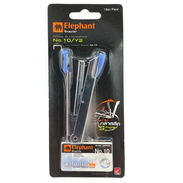 Bộ Bấm Kim & Kim Bấm Số 10 Elephant NO.10/Y2