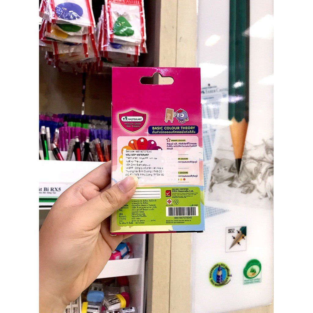 Bút sáp Masterart 8 màu JUMBO (Thái Lan)