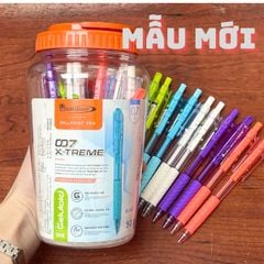Hộp 50 cây bút viết bi ngòi 0.5 mực xanh/ đỏ/ đen Quantum