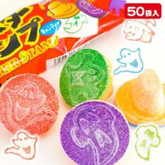 Kẹo Tem quái Vật Monster Stamp Halloween 15.2g Nhật Bản
