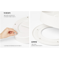 Đồ Để Vật Dụng Xoay Tròn LITEM Hàn Quốc Nhiều Ngăn Đa Năng