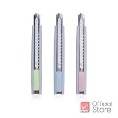 Dao rọc giấy bằng kim loại, lưỡi dao 9mm nhiều màu pastel xinh xắn, nhỏ gọn, dễ cầm  PC-901