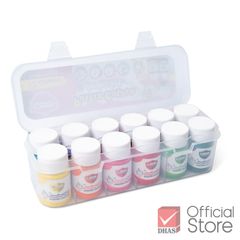 Màu vẽ nước Master Art 12 màu Poster Color lọ 15ml